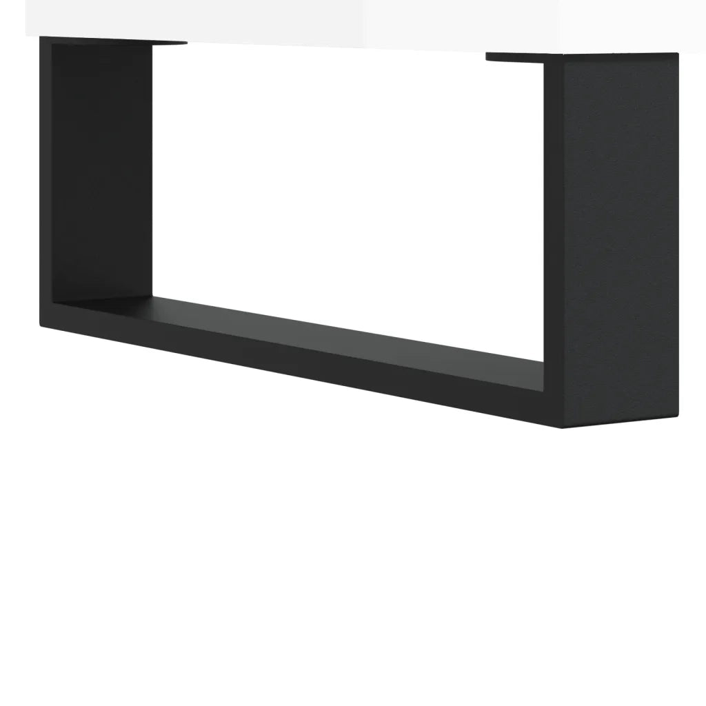 Credenza-Buffet-Armadio da cucina Bianco Lucido 60x35x70 cm in Legno Multistrato 226889