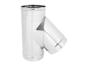 Canna Fumaria - Raccordo Braga 45° Monoparete  ACCIAIO INOX AISI 316  -Vari Diametri- ø180