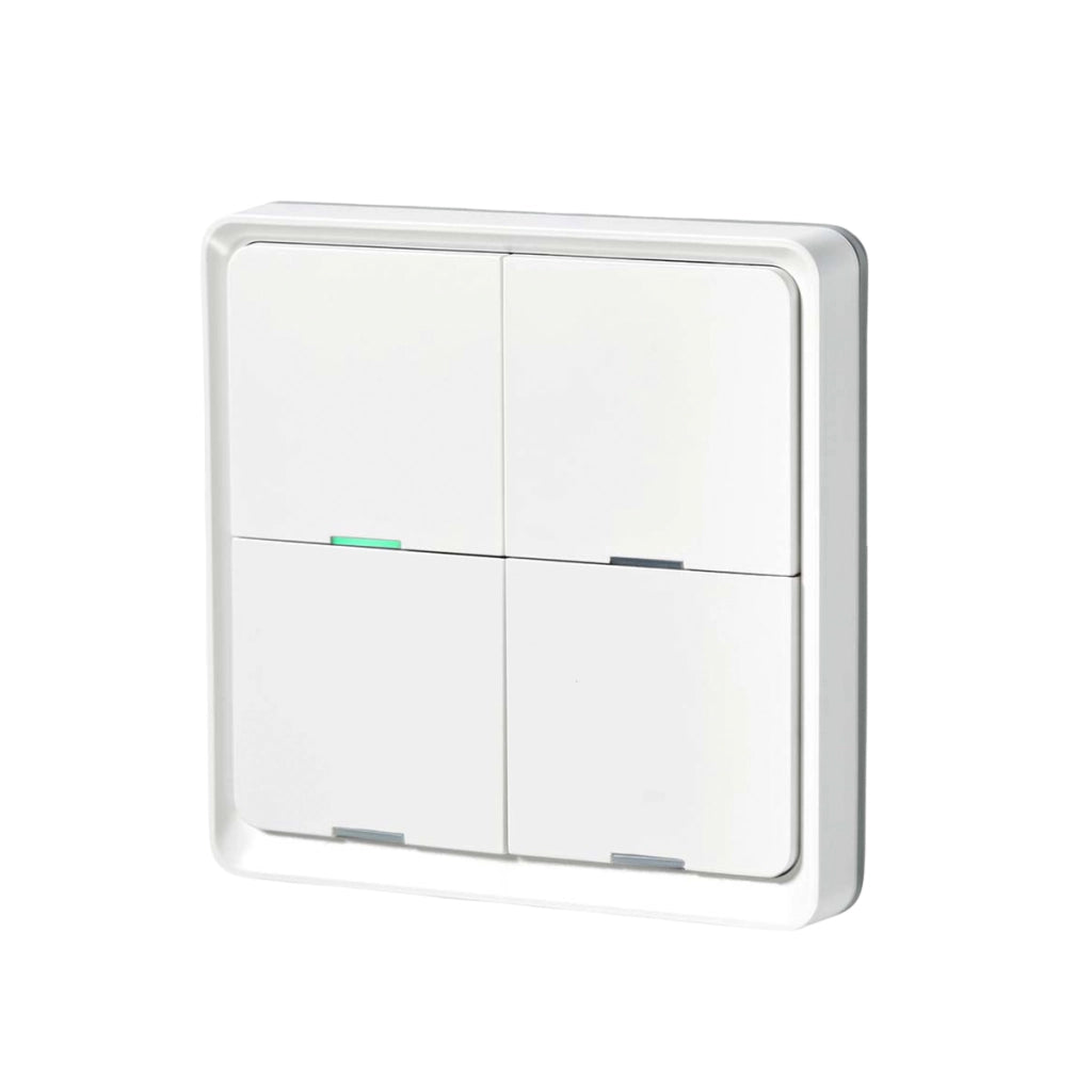 Interruttore Connesso Zigbee 3.0 con 4 Pulsanti 12 Funzioni Bianco Nedis