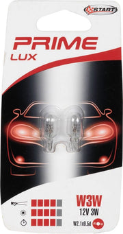 W3W Coppia di Lampadine in vetro  per luci auto  12V 3W W2,1x9,5d