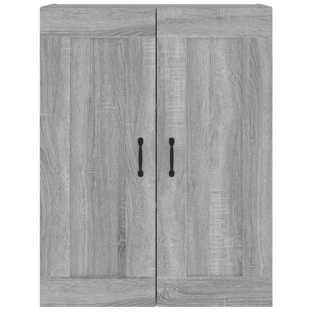 Armadietto Pensile a Parete Grigio Sonoma 69,5x32,5x90 cm 817397
