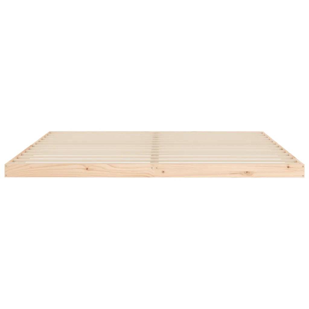 Letto matrimoniale | Letto per adulti | Giroletto senza Materasso 200x200 cm in Legno Massello di Pino