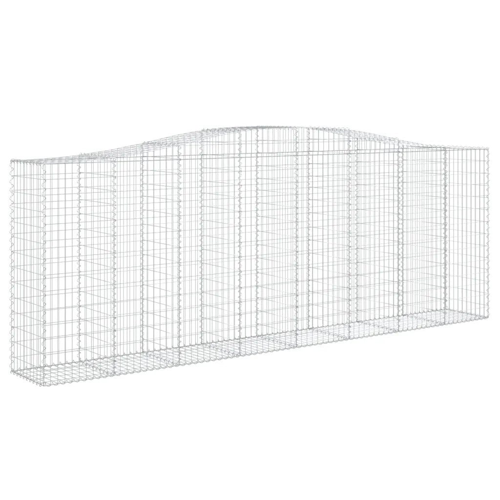 Cesti Gabbioni ad Arco 3 pz 400x50x140/160 cm Ferro Zincato 3145983