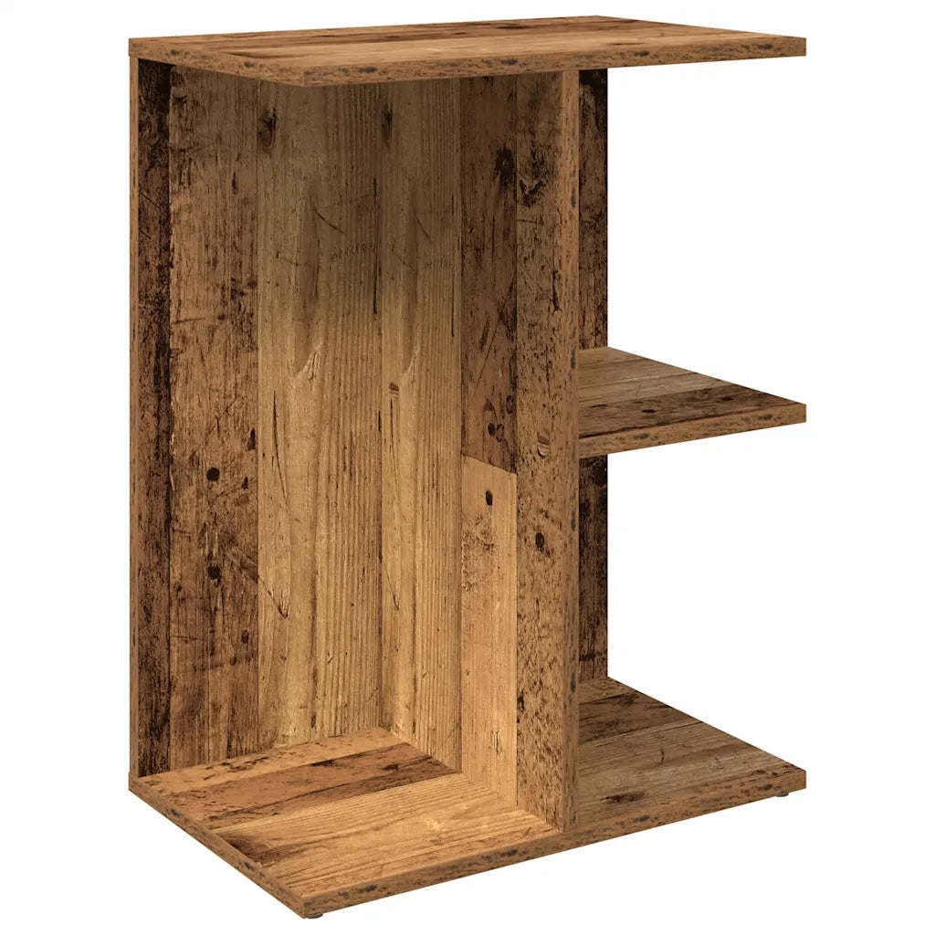 Comodini 2 pz-Set di 2 Tavolino da notte Legno Antico 46,5x29x61 cm in Legno Multistrato