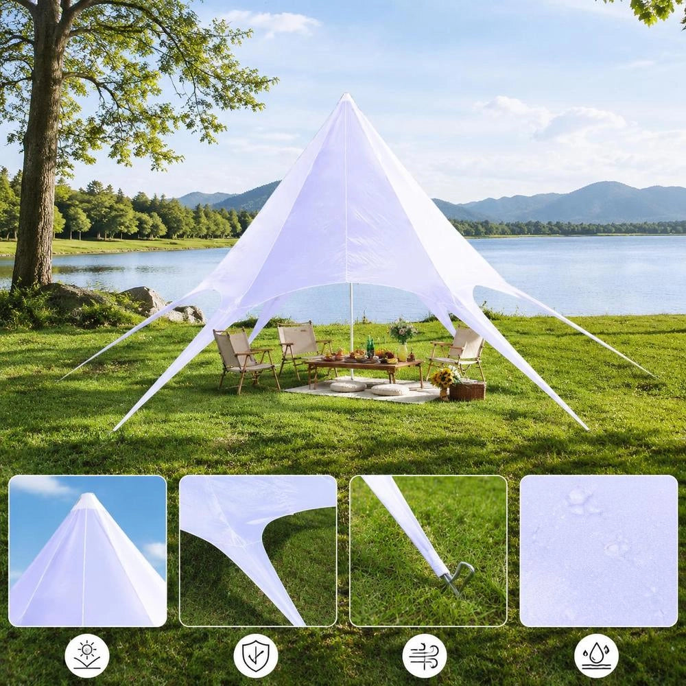 Garden Pavilion Hexagon Star 12m