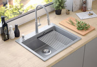 Lavello In Granito Kurt 110 Workstation Grey Metallic