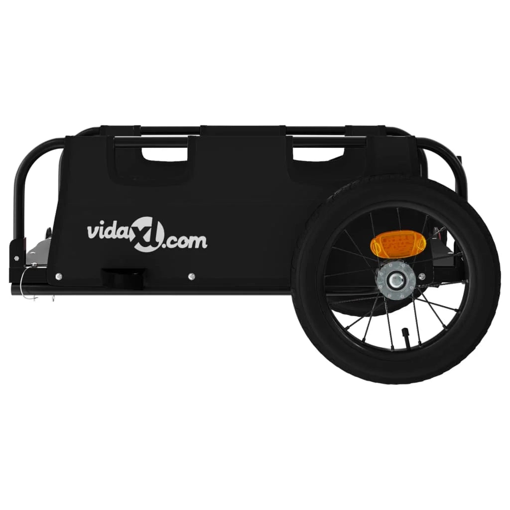 Rimorchio per trasporto biciclette tessuto Oxford ferro nero 02_0044404