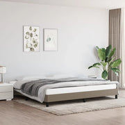 Giroletto senza Materasso-Struttura Letto Tortora 200x200 cm in Tessuto 760077