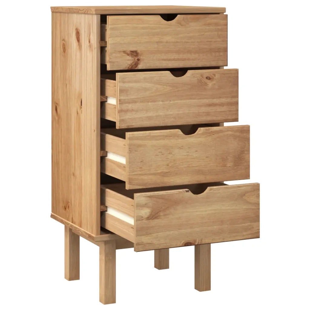 Cassettiera OTTA 45x39x90 cm in Legno Massello di Pino 348579