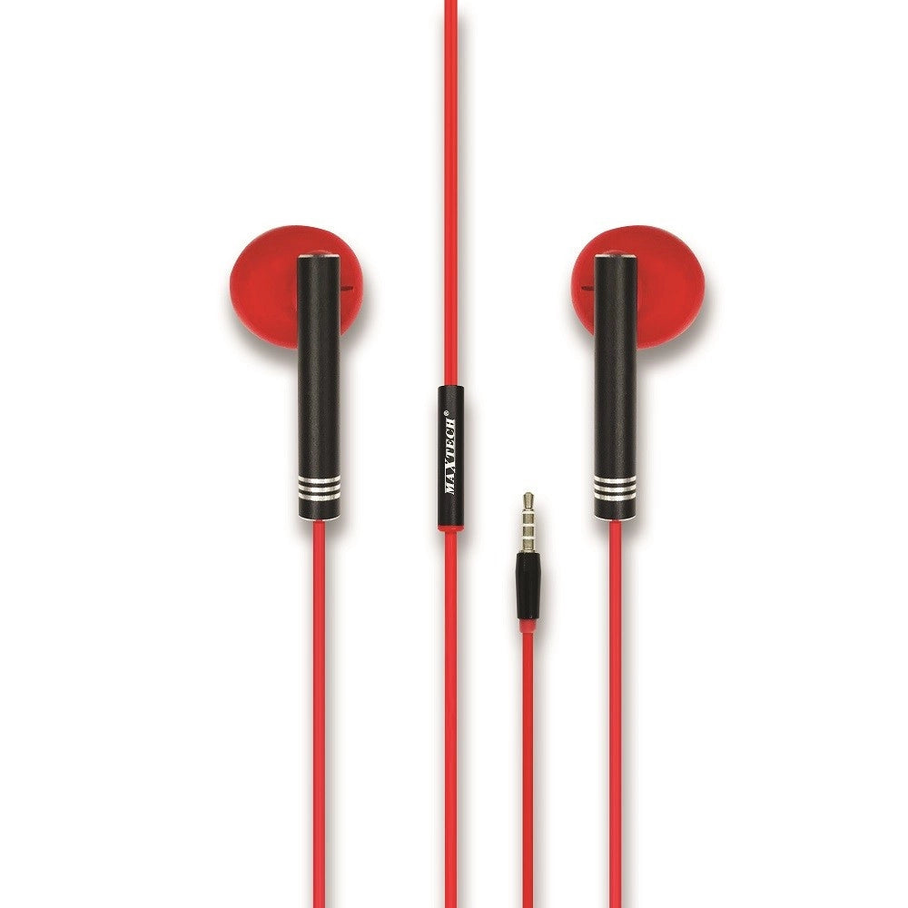 Trade Shop - Auricolari Cuffie Con Microfono Per Cellulari Smartphone Musica Audio Maxtech Au-1g004 -