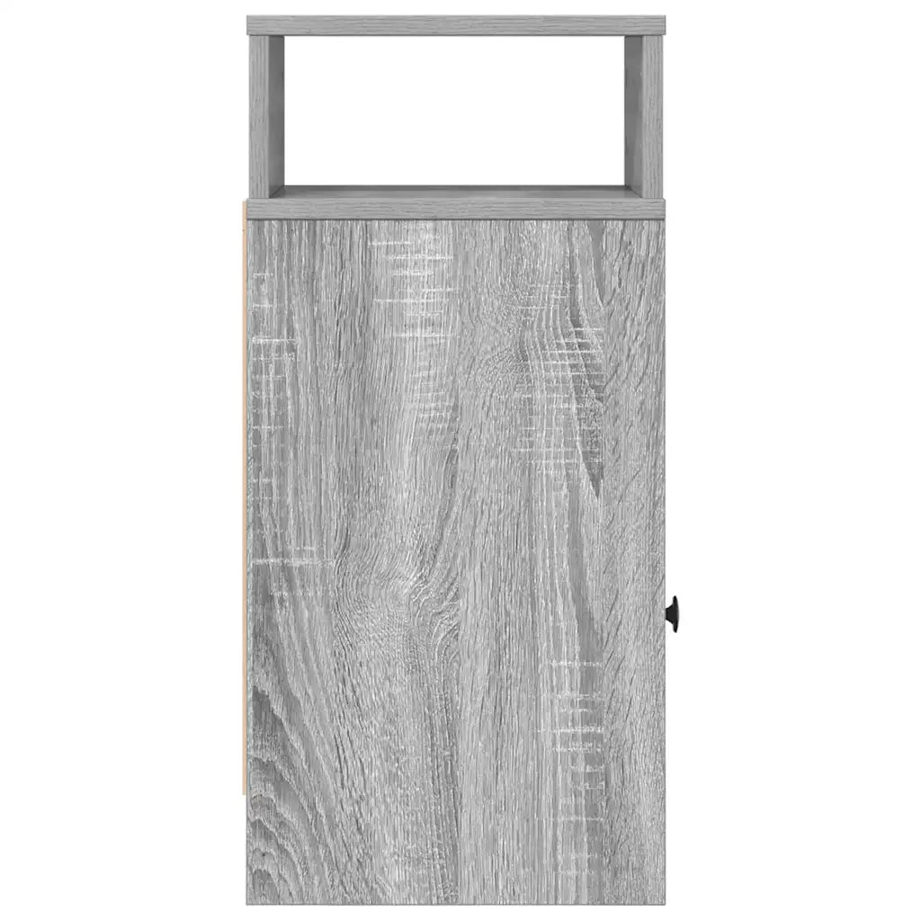 Comodini 2 pz con Cassetto Grigio Sonoma 25x31x66 cm 858625