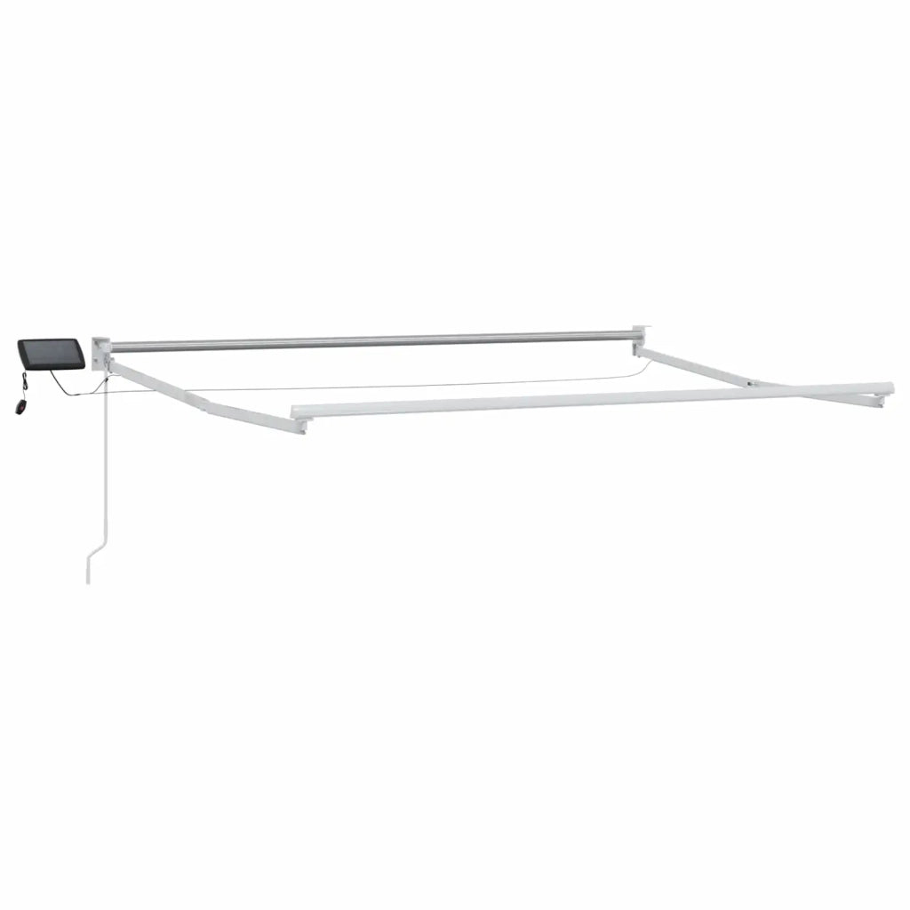 Tenda retrattile manuale con LED Tortora 3425774
