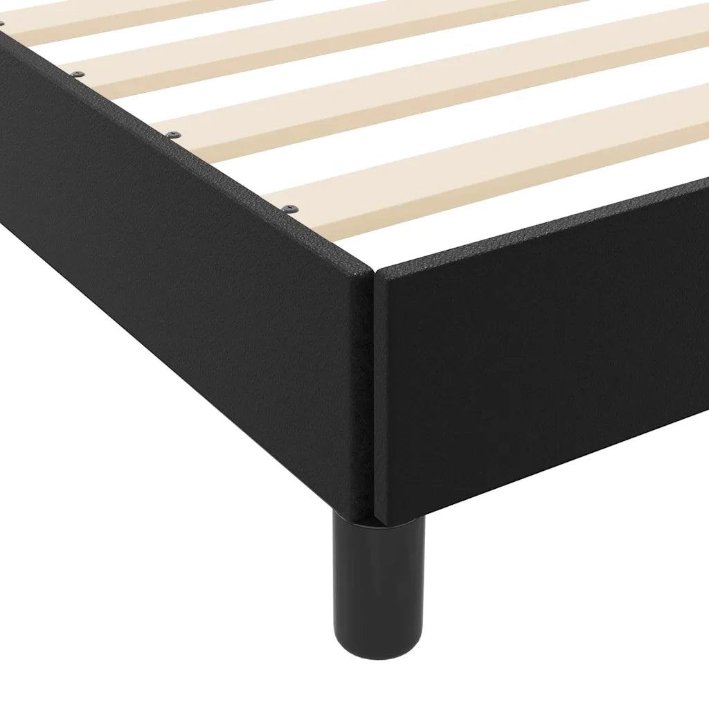 Struttura del letto con materasso Nero 140 x 200 cm Tessuto 3398633