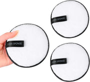 Set di 3 spazzole per rimuovere il trucco con microfibra - Rinnovabile - Sostenibile - Ecologico - Antiscivolo - Spazzole per pulizia