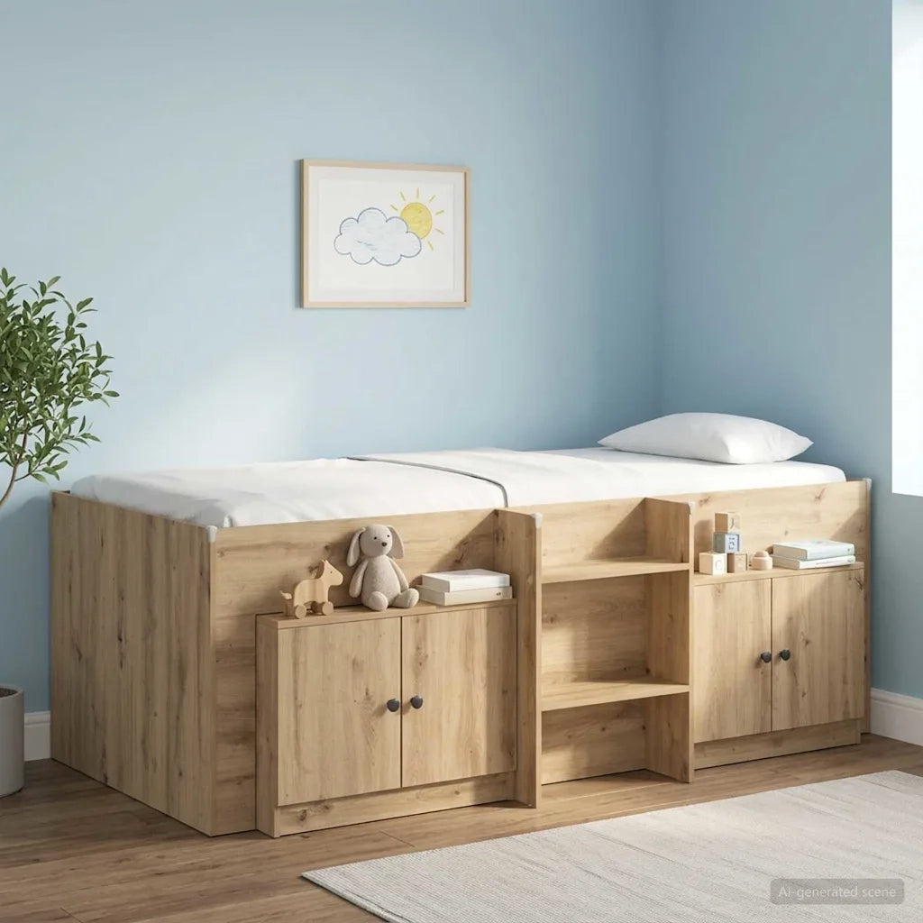 Armadio di stoccaggio per letto a soppalco 2 pz 893722