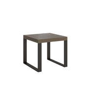 Tavolo Allungabile 90-246x90x77 cm Tecno Tortora Telaio Antracite