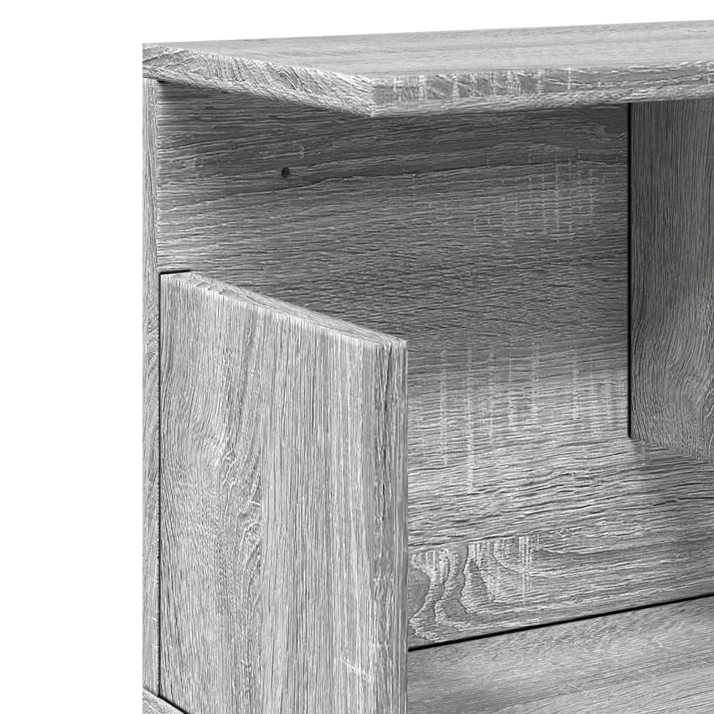 Mobile a Parete 100x20x30 cm Grigio Sonoma in Legno Multistrato 854846