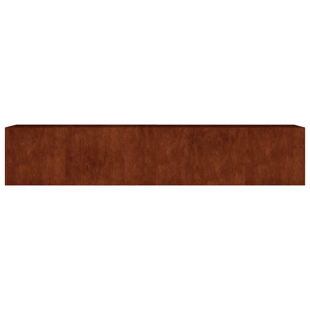 Fioriera Rialzata da Giardino 200x40x40 cm in Acciaio Corten 824521