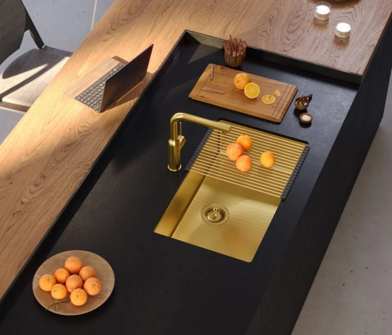 Lavello In Acciaio Anthony 80 Gold