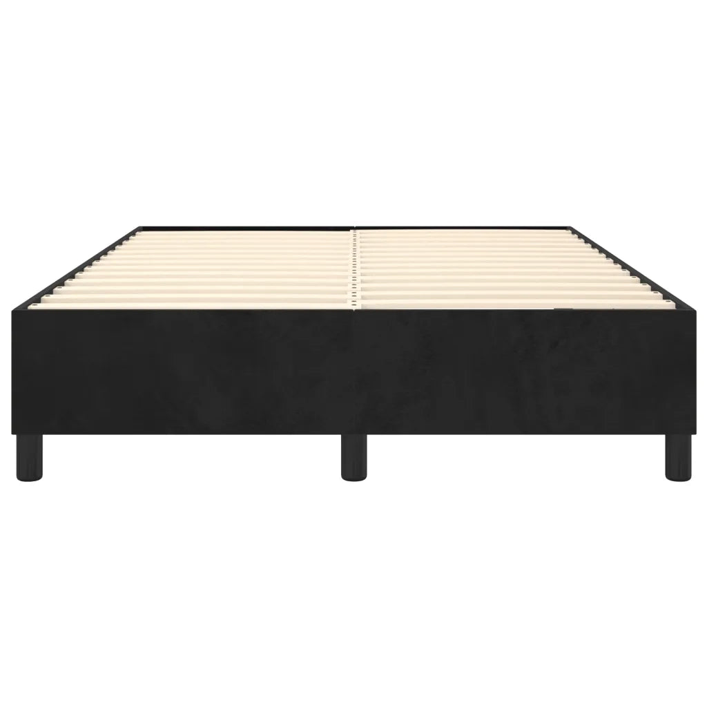 Struttura Letto a Rete a Molle Nero 140x200 cm in Velluto 3121122
