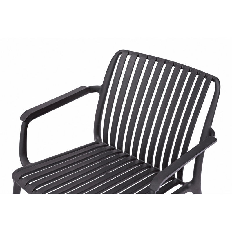 Poltrona Balcony Set Valencia Resina Antracite Moia