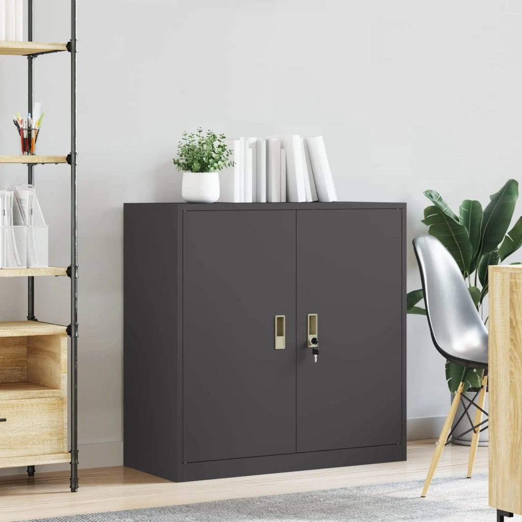 Armadio Nero 90 x 40 x 90 cm Acciaio CFW3784739