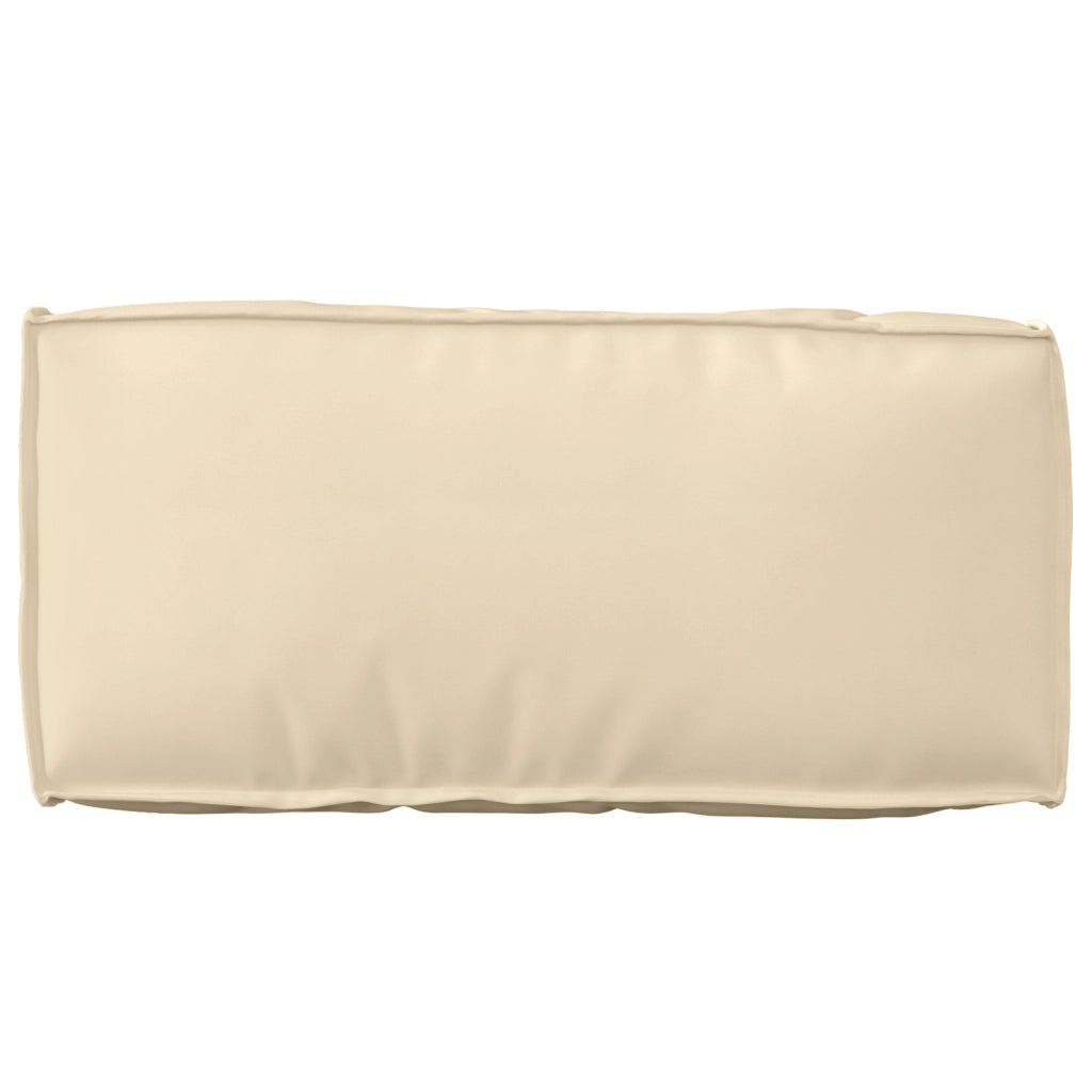 Set di Cuscini per Pallet 2 Pezzi Beige in Tessuto Oxford