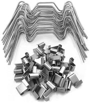 Set di clip di fissaggio per vetrifici di serre a doppia rete di viti con clip Z di tipo Z da 25 unità + clip W (1,2*75*30mm) da 25 unità