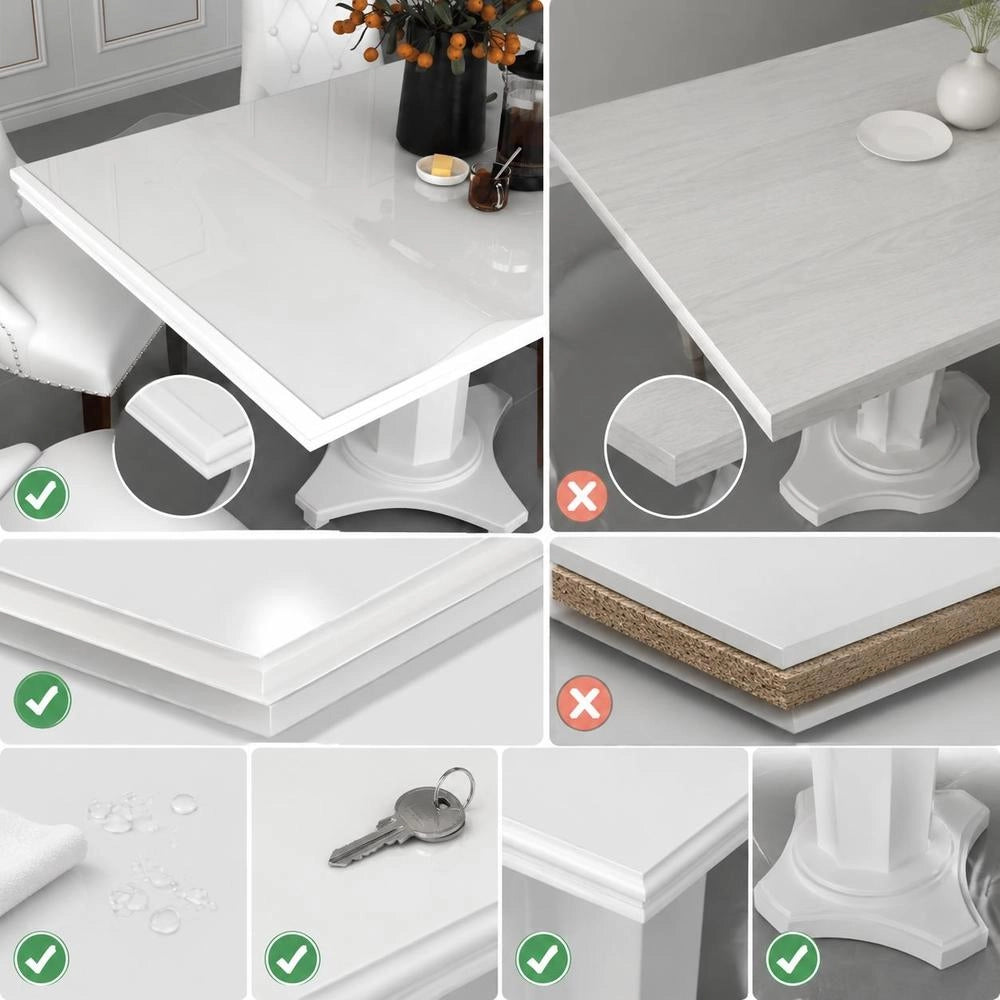 Transparent Table Protector 120x90 Cm 1.6 Mm PVC