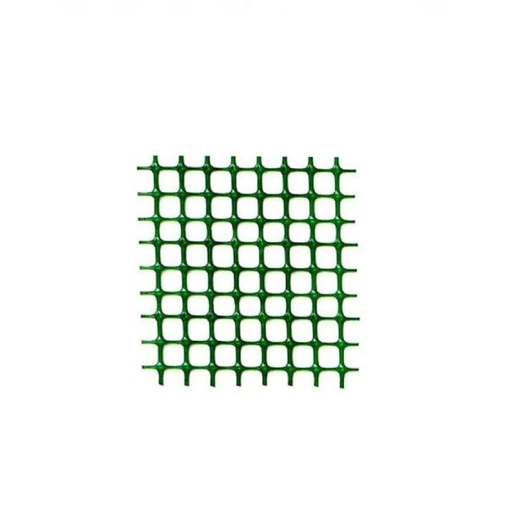 Rete multiuso verde per recinzione in PVC h 1 m maglia quadrata 1 x 1 cm