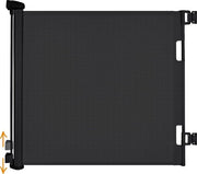Rostro di protezione per porte, cancelli, estensibile, larghezza 0-140 cm, altezza 83 cm, rostro a rullo, rostro di chiusura, tenda di protezione per scale per bambini, animali domestici, nero