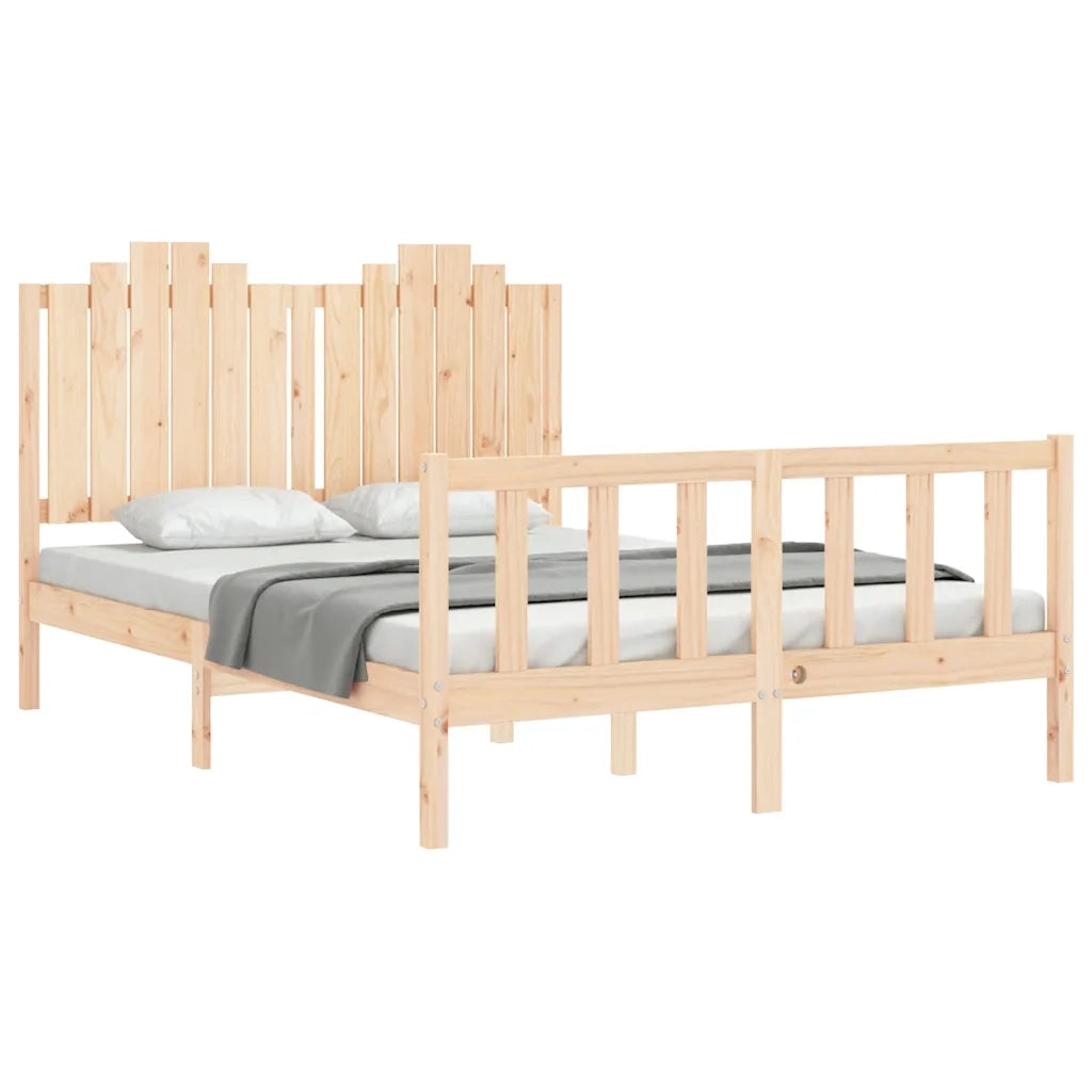 Giroletto senza Materasso 140x200 cm in Legno Massello di Pino 3192296