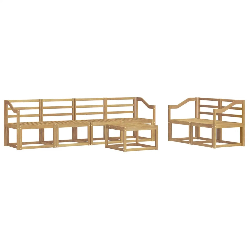 Set di divani da esterno 7 pcs Bianco 59 x 59 x 37 cm 3387293