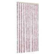 Tenda Antimosche Grigio Argento e Rosa 90x220 cm in Ciniglia CFW2629648