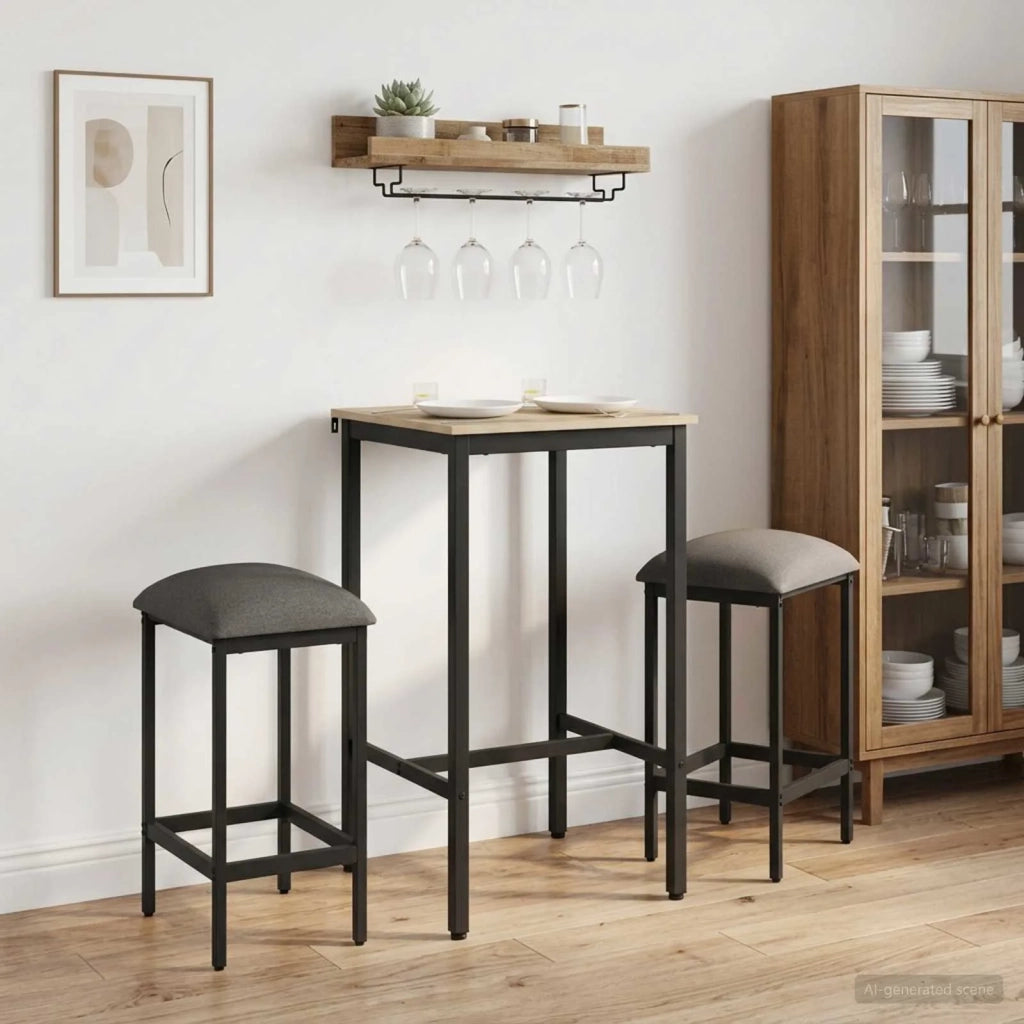 Sgabello da bar 2 pcs Grigio Chiaro 40 x 32 x 74 cm 8006170