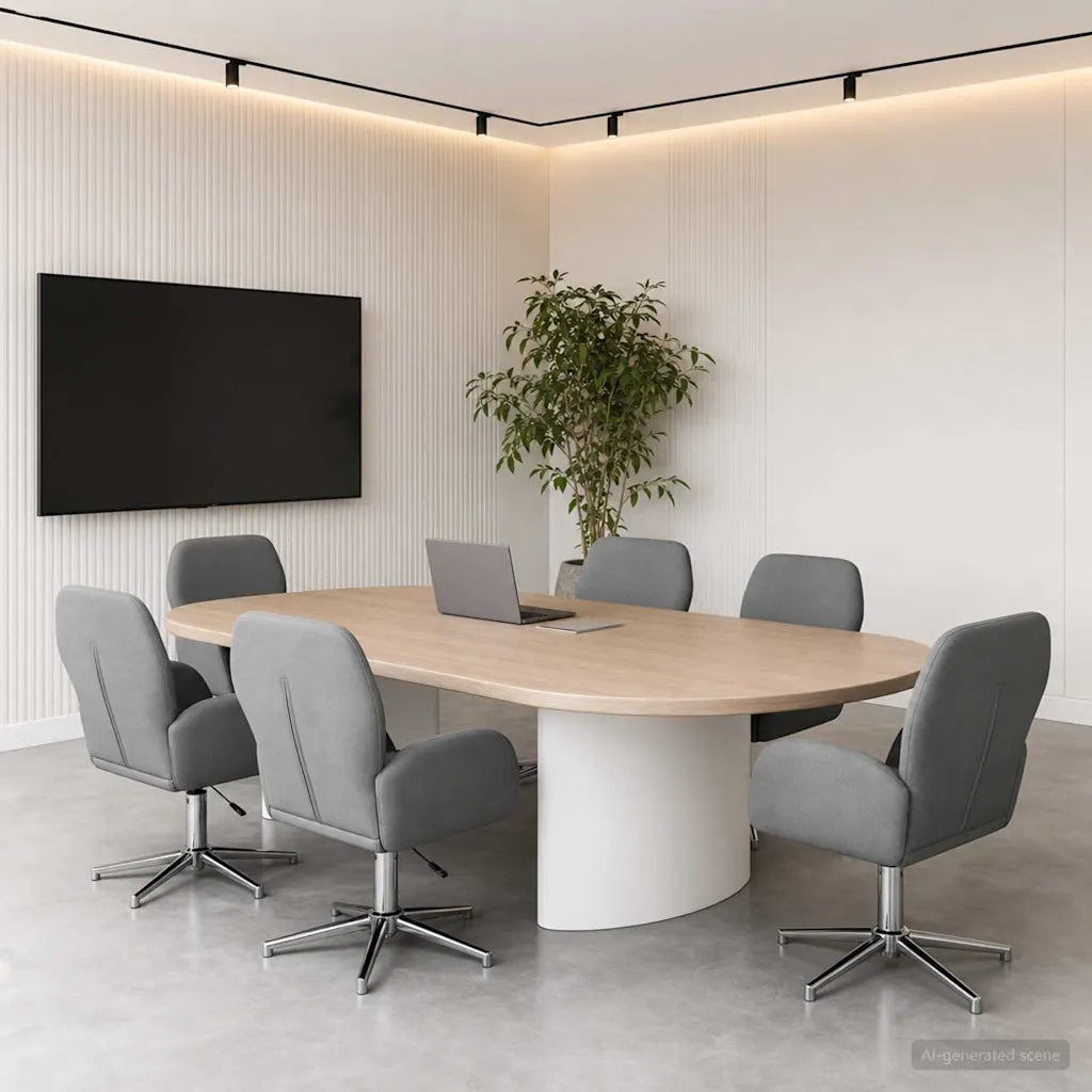Sedie da scrivania girevoli 6 pz 54 x 58 x 90 cm Grigio Scuro 3428312