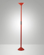 Lampada da terra Tratto LED 50W 4000lm CCT Rosso - Struttura in metallo e metacrilato, Dimmerabile al tocco, IP20, 175.5cm - Tratto Design