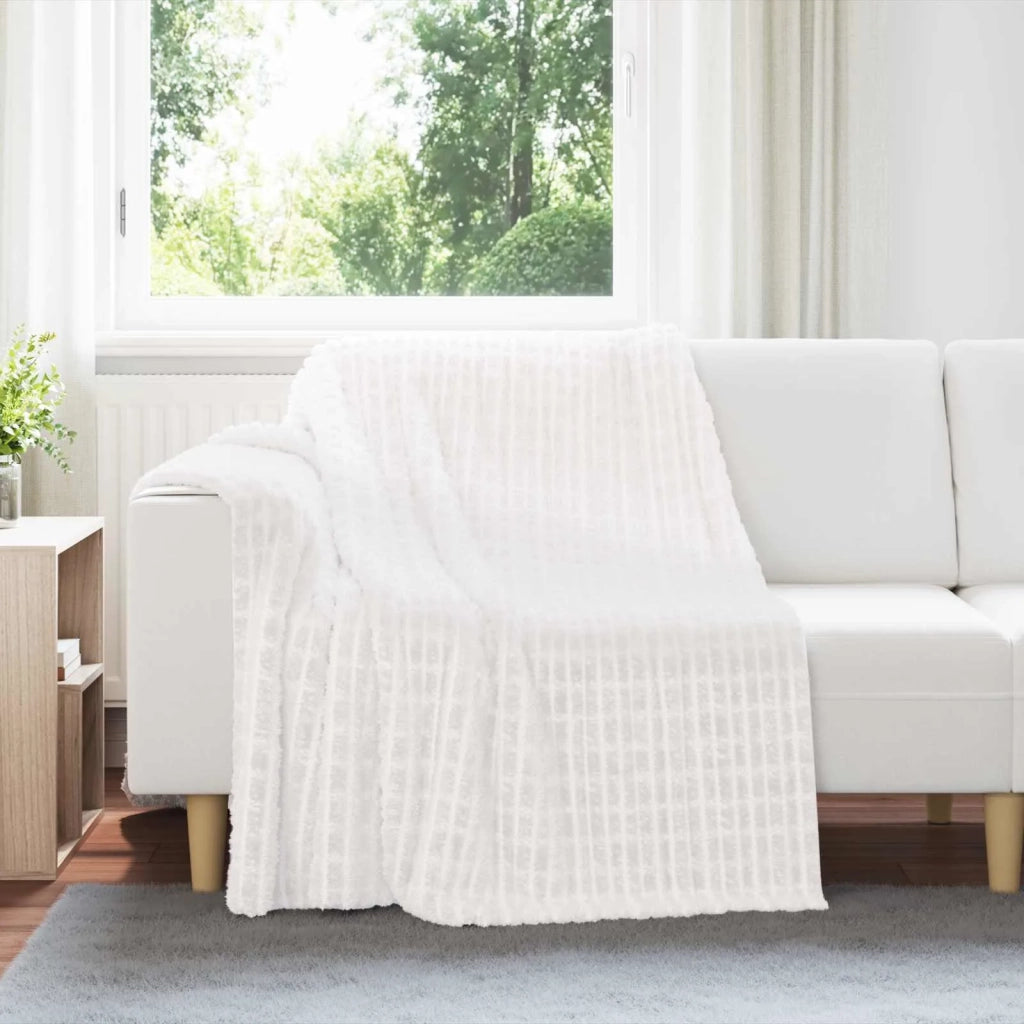 Coperta Bianco 200 x 150 cm Panno 42016934