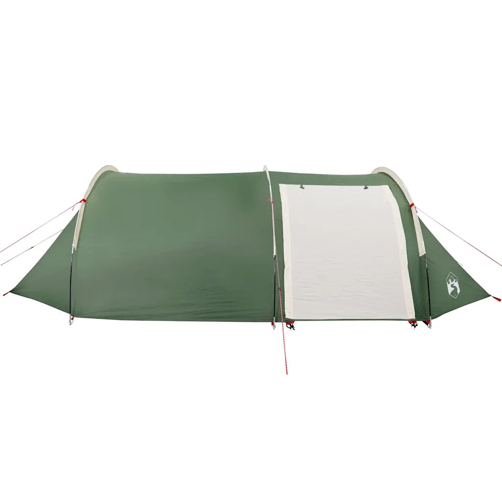Tenda da Campeggio a Tunnel per 4 Persone Verde Impermeabile 94394
