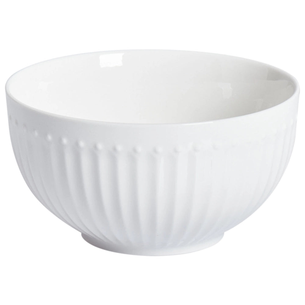 Set di 16 stoviglie di porcellana bianca fatti a mano con finitura lucida Servizio per 4 persone Design classico Cucina Sala da pranzo