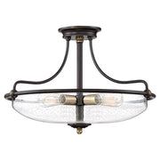 Lampada a Soffitto 3 Luci Kalf In Acciaio Bianco A Bracci E Sfere In Vetro Opalino E Oro