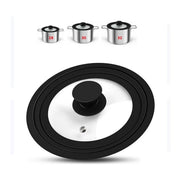 Coperchio per Pentole e Padelle in Vetro e Silicone 28 - 30 - 32 cm