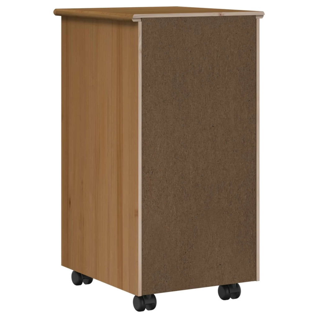 Mobile con Ruote con ruota Marrone miele 34 x 39 x 65,5 cm