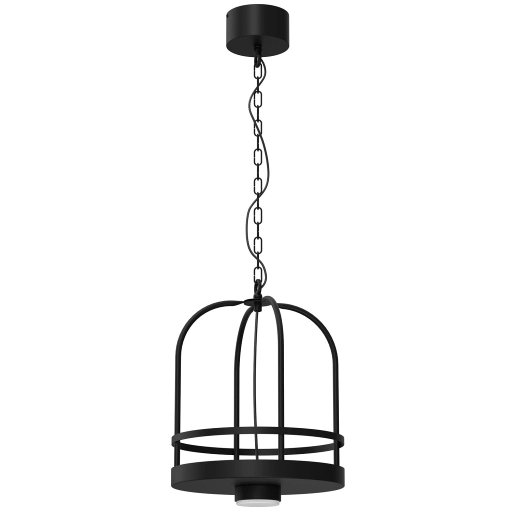Lampada sospesa industriale Zona nera 1xGX53 Luminex