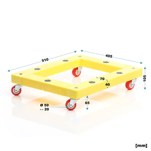Base con ruote per piante e mobili 136 kg Carrello trasporto 508x406mm Trasloco Officina