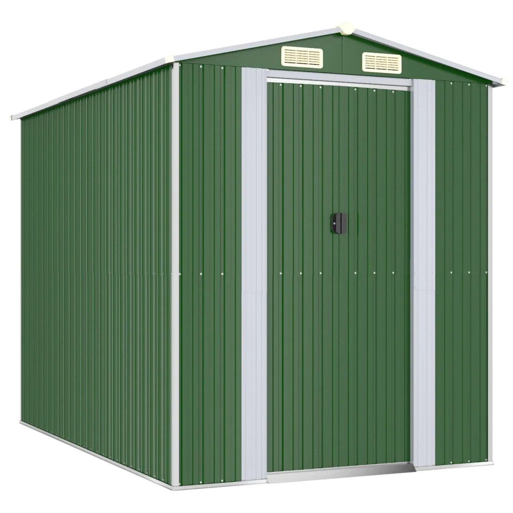 Capanno da Giardino Verde 192x274x223 cm Acciaio Zincato 3147428