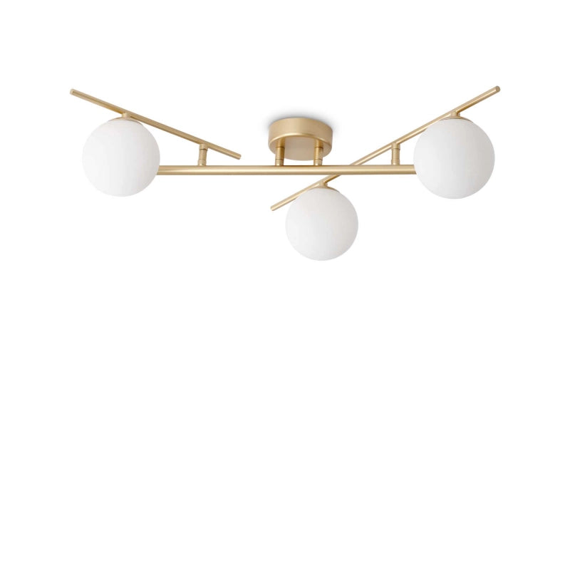 Lampada Da Soffitto Atlas Pl3 Oro Ideal-Lux