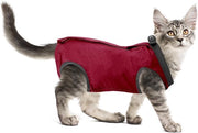 Pacchetto di cura per gatti contro ferite o malattie della pelle dopo chirurgia - Collare elettronico rosso come alternativa per gatti e cani