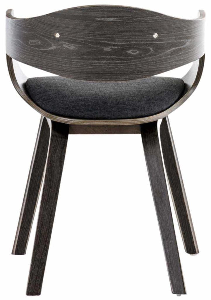 Set di 2 sedie Kingston in tessuto grigio/grigio scuro