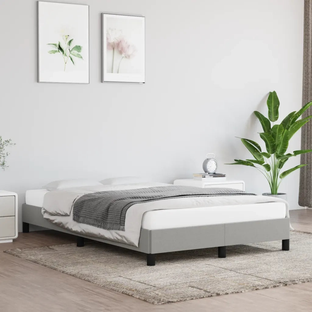 Giroletto senza Materasso Grigio Chiaro 120x200 cm Tessuto 346704